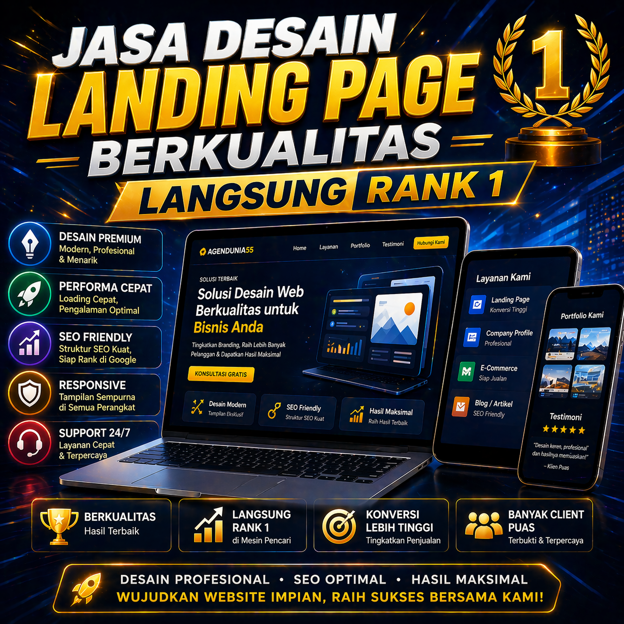 Landing Page yang Menjelaskan Tanpa Menggurui untuk Usaha Kecil dan Freelancer